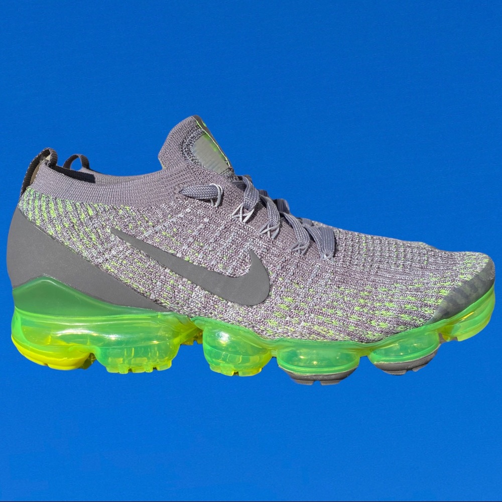 Nike Air VaporMax FlyKnit 3 Grey-Volt AJ6900-009 Men's 8
